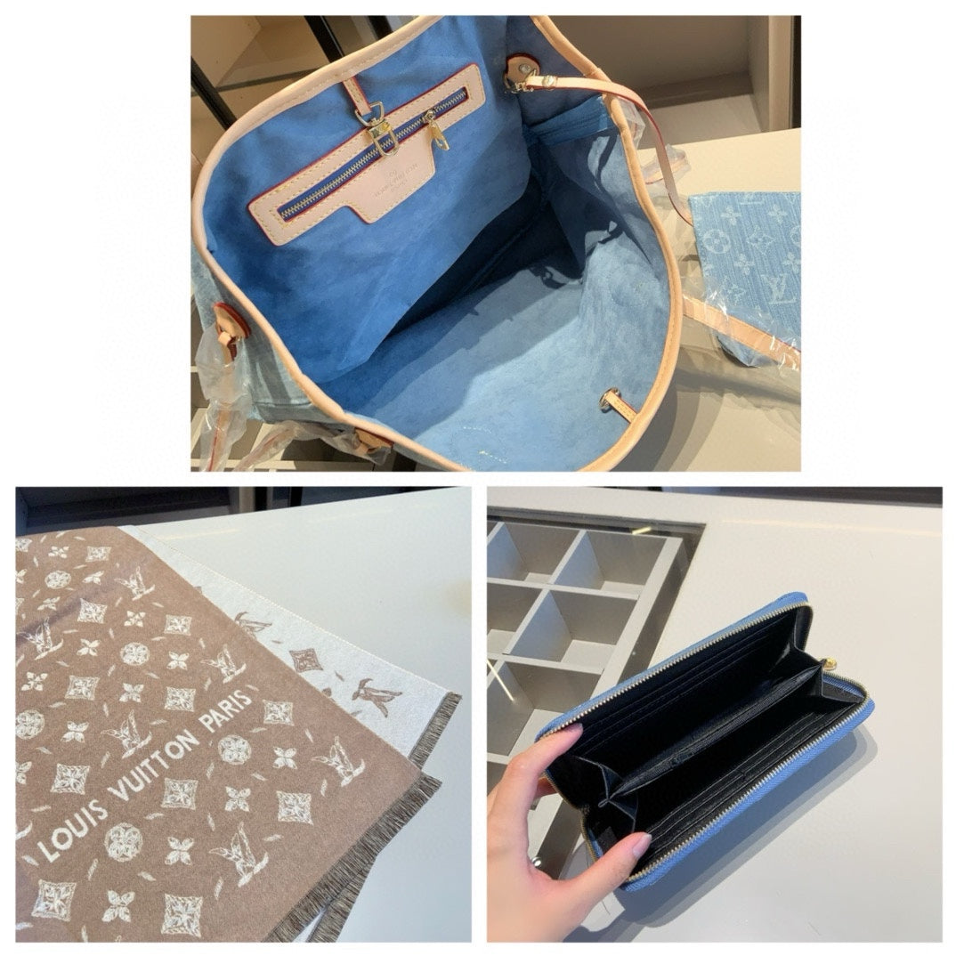 【ルイヴィトン】3点セット☆餃子バッグ|手提げ&肩掛け可能|シンプルで実用的♪数量限定!
