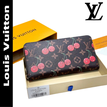 【ルイヴィトン】 ジッピー・ウォレット モノグラム ♪ チェリー