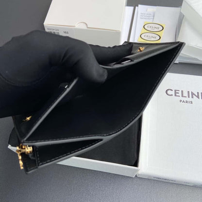 【セリーヌ】女性 人気 トリオンフ コンパクト ウォレット