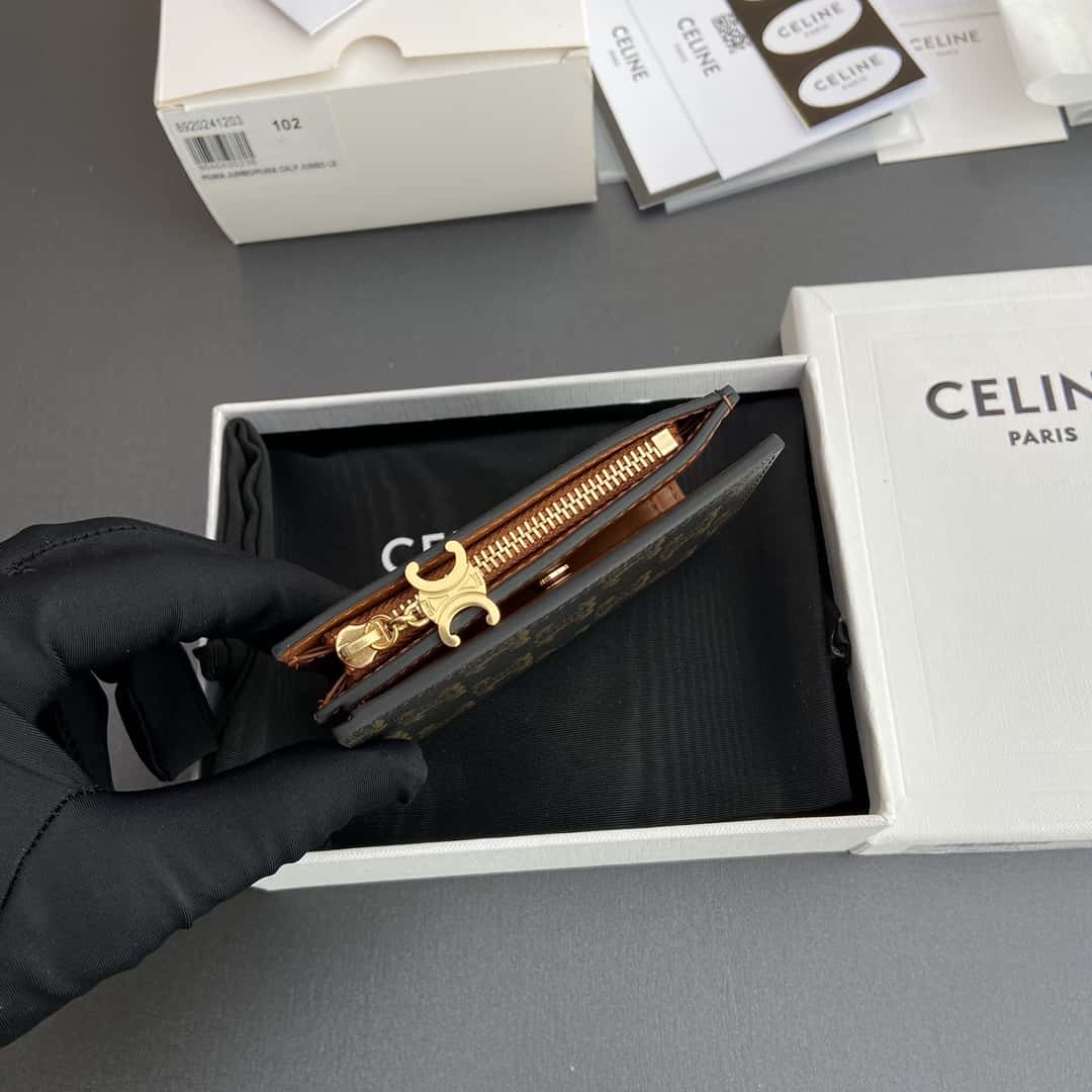 【セリーヌ】女性 人気 トリオンフ コンパクト ウォレット