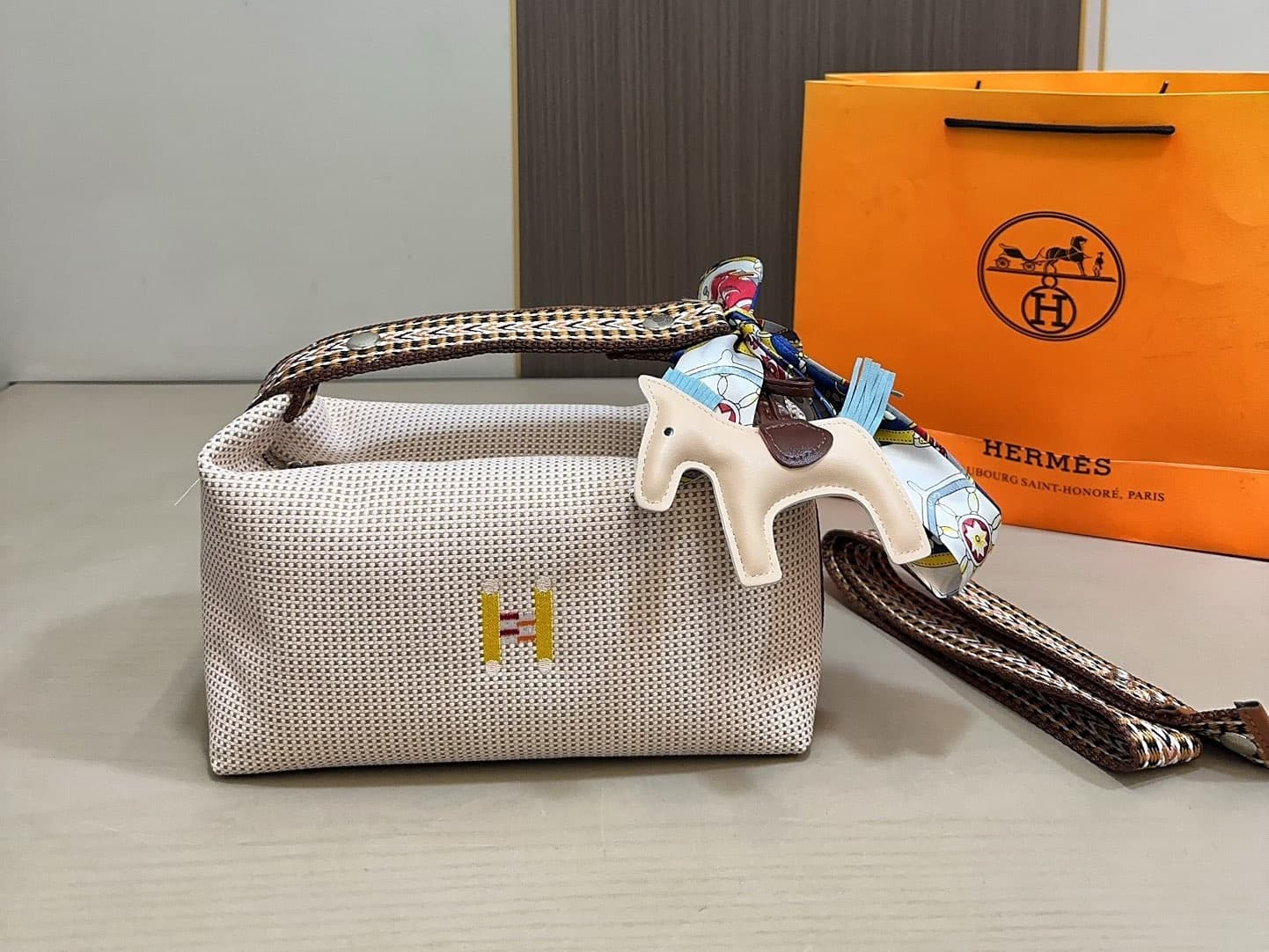 【エルメス】希少◆2wayバッグにも★GMサイズ ポーチ