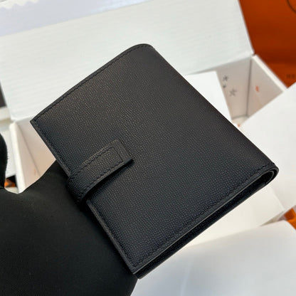 【エルメス】入手困難☆短い折りたたみ財布 希少な入荷☆黒