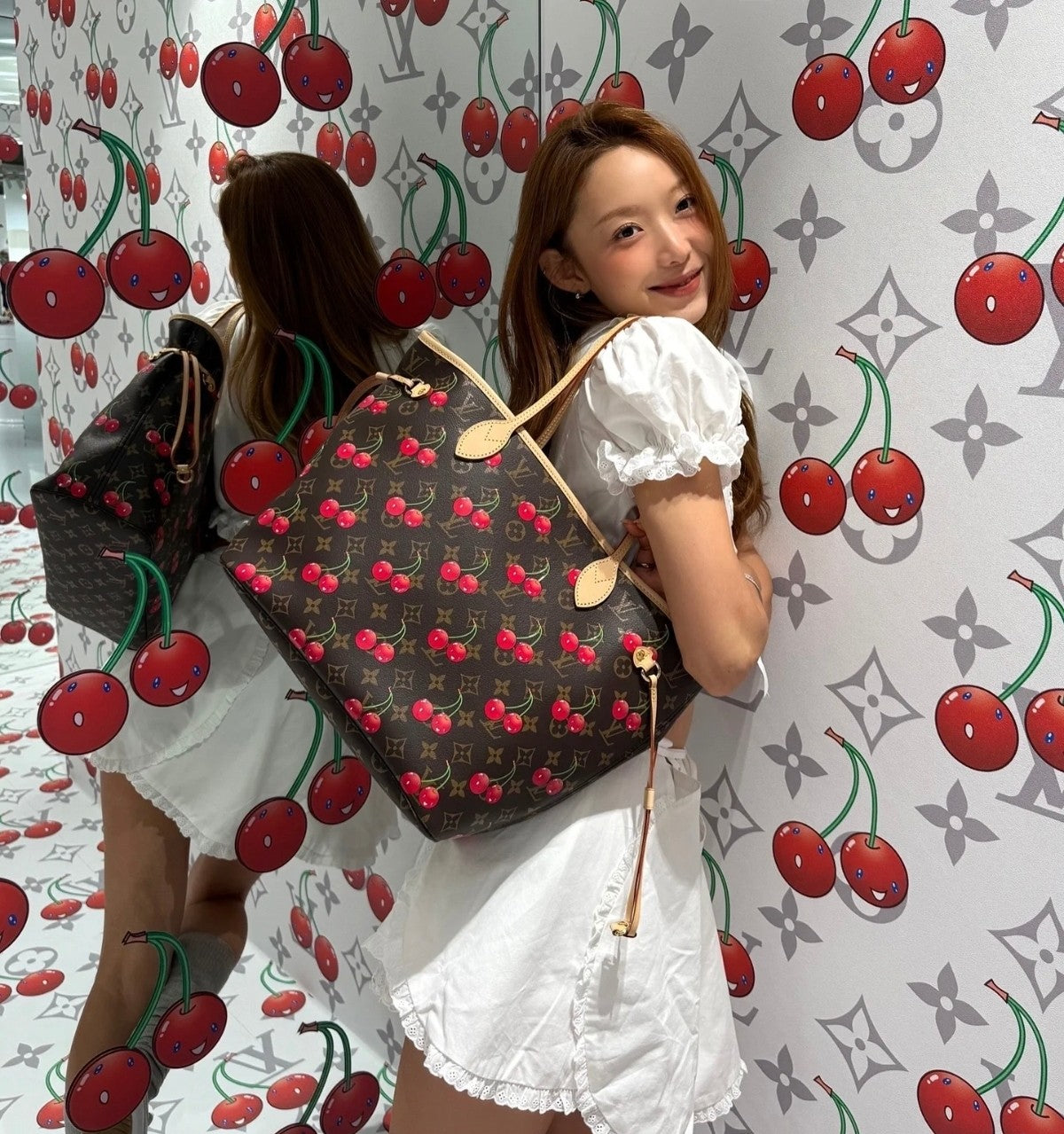 【ルイヴィトン】超希少！限定コラボLVxTM ネヴァーフル MM  13263