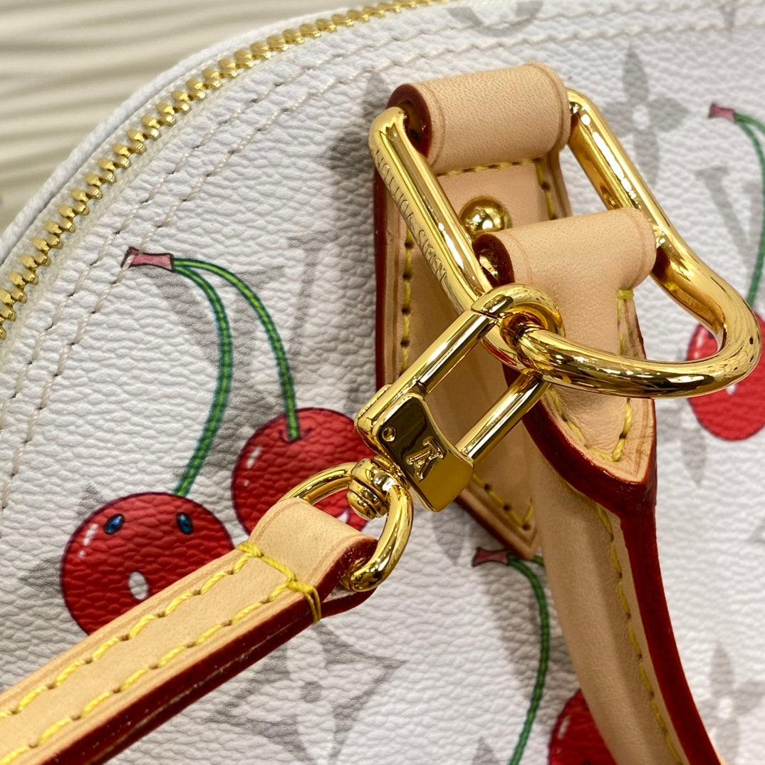 【ルイヴィトン】新作コラボLV x TMアルマBB さくらんぼ ハンドバッグ M14234