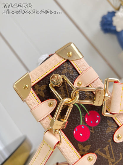 【ルイヴィトン】チェリーが主役♪ LV × TM サイドトランク MM 14278