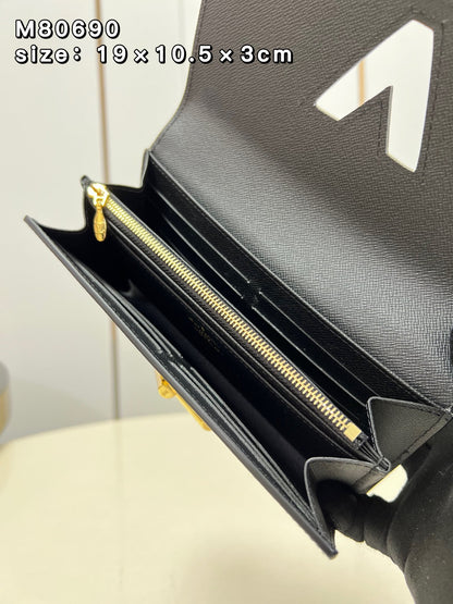 【ルイヴィトン】洗練デザイン限定★希少色あり★ツイスト長財布