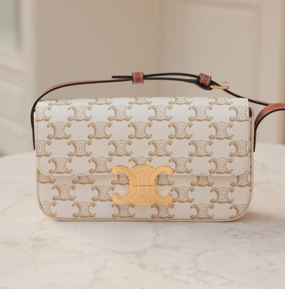 【セリーヌ】新作☀トリオンフ ショルダーバッグ / シャイニーカーフスキン-全6色