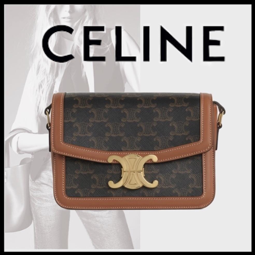 【セリーヌ】 スモール / トリオンフキャンバス & カーフスキン★全5色